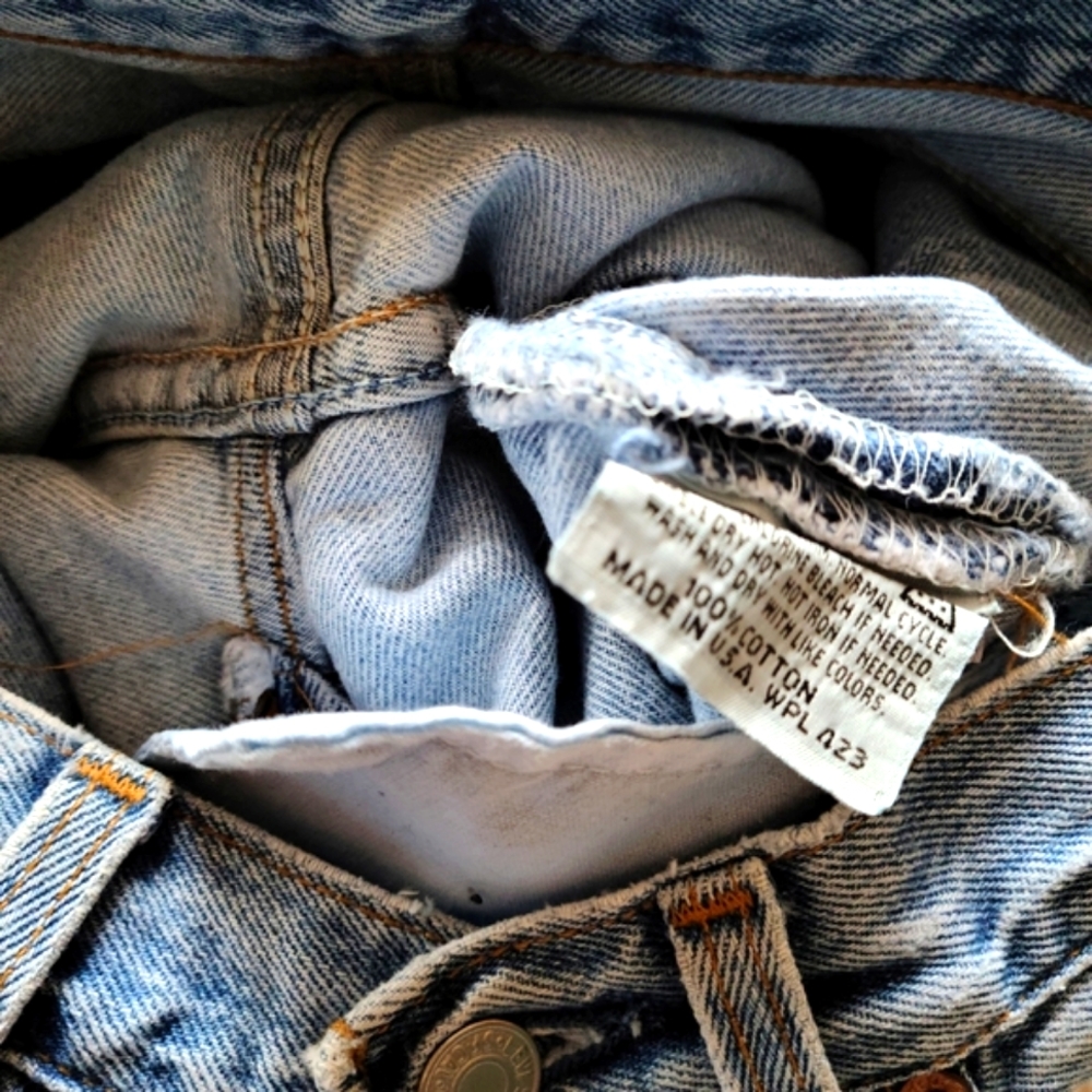 2x HP🎊🦋HP🦋🎊LEVI'S VINTAGE 501 BUTTONFLY JEANS - Picture 7 of 7